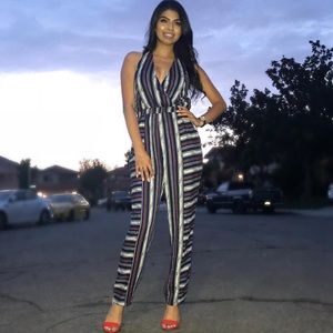 Stripped Jumpsuit